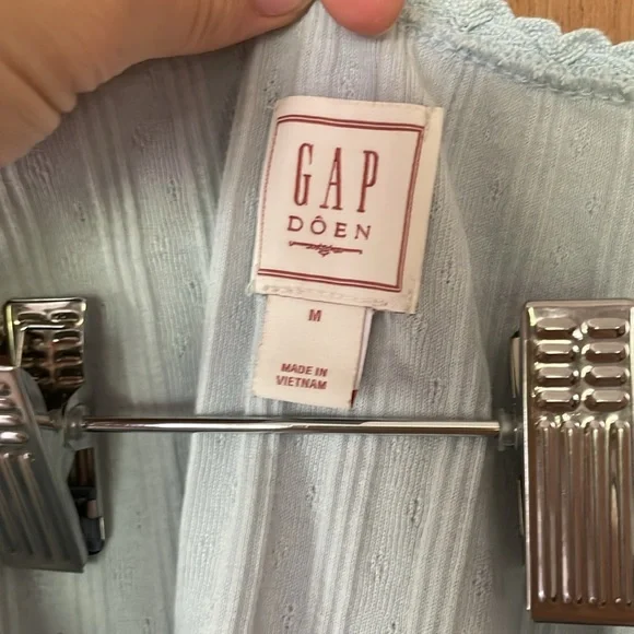 Gap x Doen Blue Pointelle Tank - Picture 2 of 2